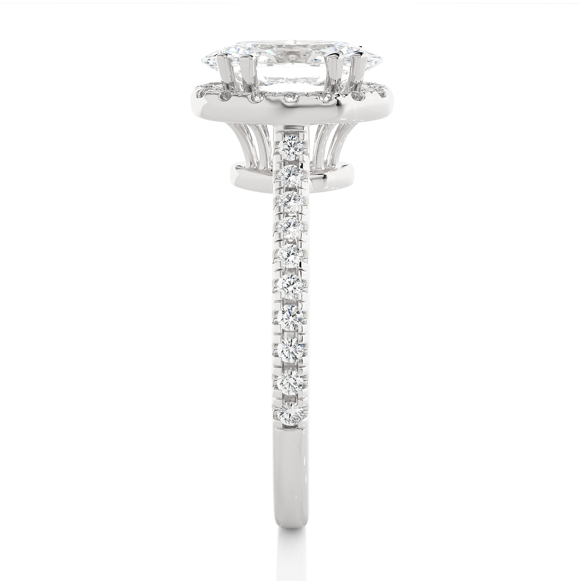 1.26 Carat G Color VS1 Clarity Diamond Studded Natural Diamond Ring.